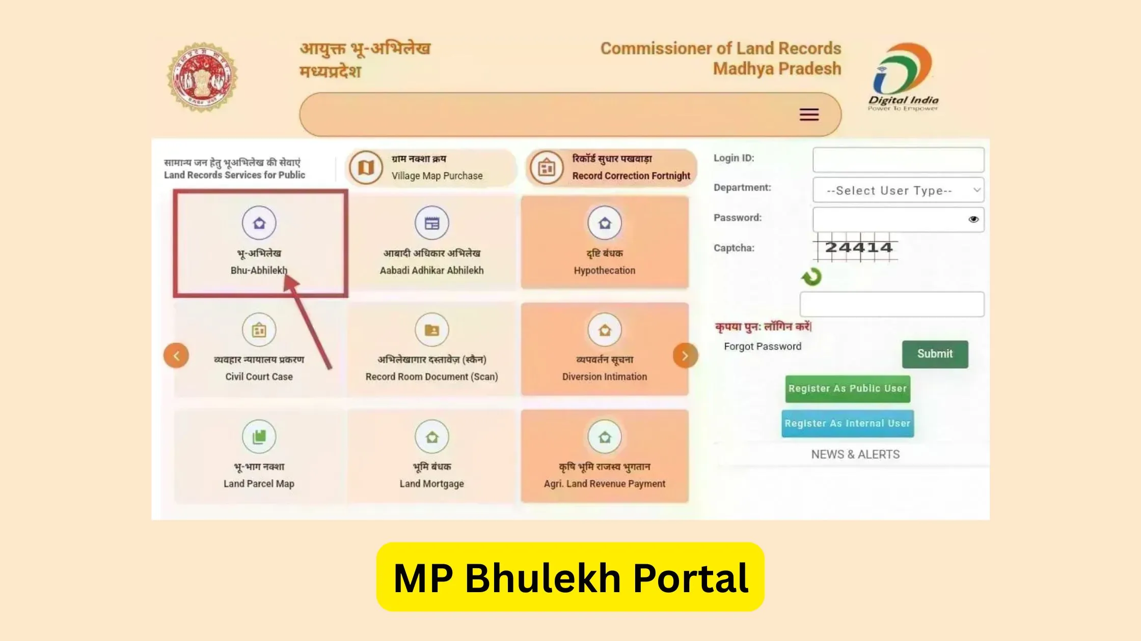 MP Bhulekh portal